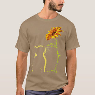 Kat je mijn zonnebloempjes met zonnebloemen. t-shirt