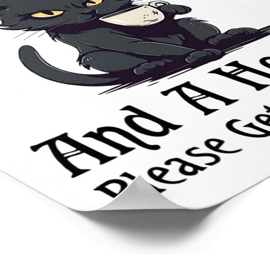 Kat, je ruikt naar drama en hoofdpijn, alsjeblieft poster (Hoek)