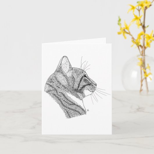 kat kaart (Gele Bloem)