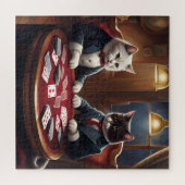 kat kaart spel AI kunst puzzel (Horizontaal)