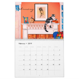 Kat-kalender 2019 door kunstenaars kalender