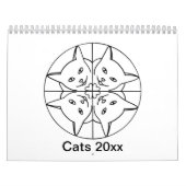 Kat kalender voor artistieke katten (Hoes)