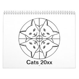 Kat kalender voor artistieke katten