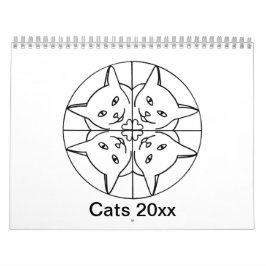 Kat kalender voor artistieke katten