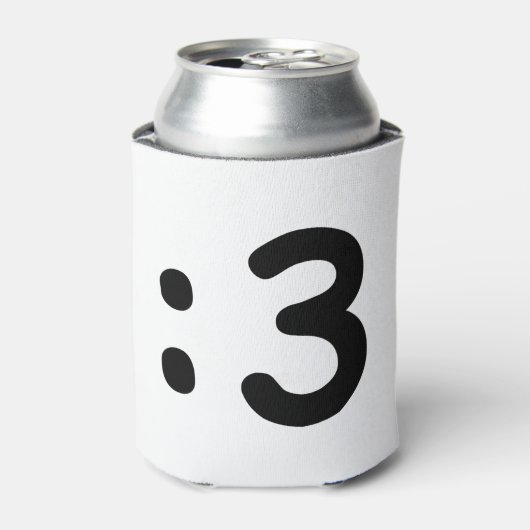 Kat kant Emoticon:3 Blikjeskoeler (Blikje Voorkant)