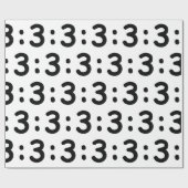 Kat kant Emoticon:3 Cadeaupapier (Vlak)