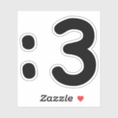 Kat kant Emoticon:3 Sticker (Vel)