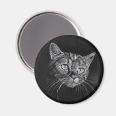 Kat kant tekening magneet (Voorkant / Achterkant)