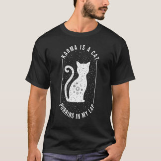 Kat Karma Is Een Kat Die In Mijn Schoot Spint Myst T-shirt