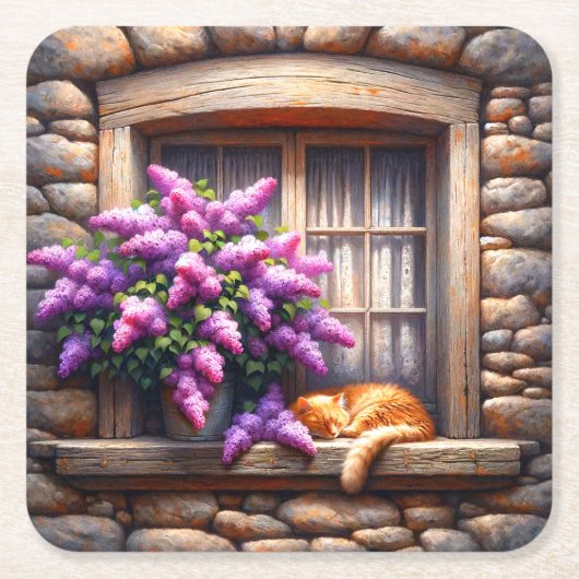 Kat Kartonnen Onderzetters (Voorkant)