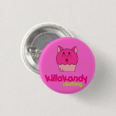Kat Kat Badge :) Ronde Button 3,2 Cm (Voorkant /achterkant)