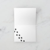 Kat, Kat, bedankt kleine notiecard (Binnen)