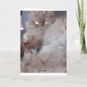 Kat Kat Birthday-kaart Kaart (Achterkant)