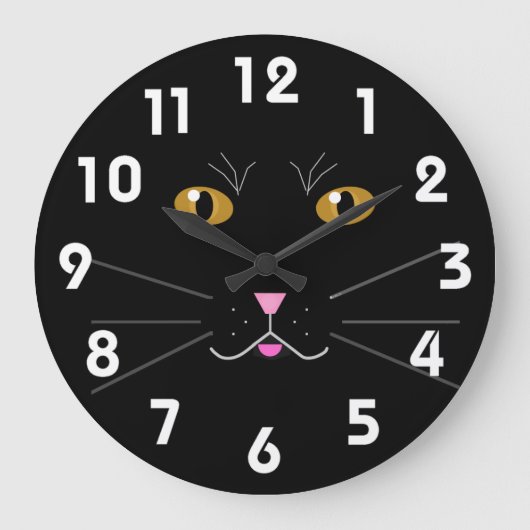Kat Kat Clock Grote Klok (Voorkant)