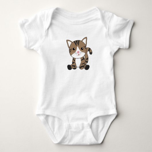 Kat Kat Fellnase Sweet Animals Kinder Baby Katten Romper (Voorkant)