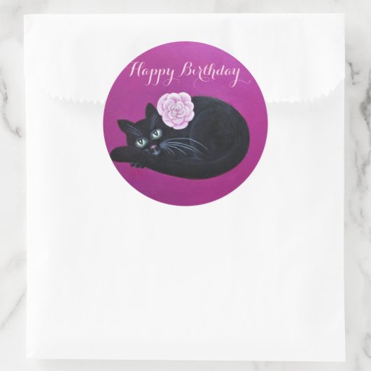 Kat Kat/Happy Birthday Sticker (Tas)