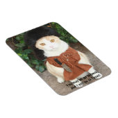 Kat/Kat in Buckskin met Davy Crockett Quote Magneet (Rechterzijde)