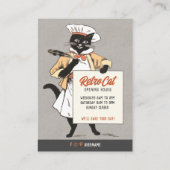 Kat kat kaf kookplaat kaf kookplaat kookplaat kaf  visitekaartje (Achterkant)