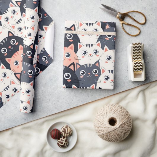 Kat Kat Kaleidoscope Cadeaupapier (Crafts)