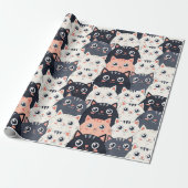 Kat Kat Kaleidoscope Cadeaupapier (Uitgerold)