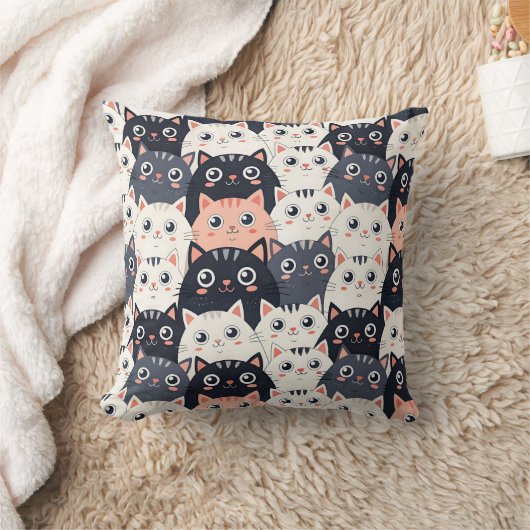 Kat Kat Kaleidoscope Kussen (Deken)