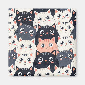 Kat Kat Kaleidoscope Magneet (Voorkant)