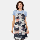 Kat Kat Kaleidoscope Schort (Gedragen)