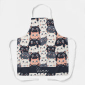 Kat Kat Kaleidoscope Schort (Voorkant)