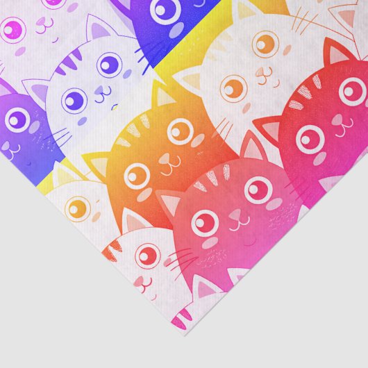 Kat Kat Kaleidoscope Tissuepapier (Detail)