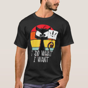 Kat- kat-kat-kat die ik doe wat ik zwart wil t-shirt