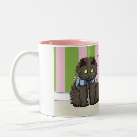 Kat-kat-kat-kat Tweekleurige Koffiemok (Links)