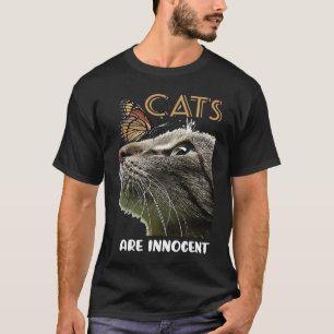 kat kat katjes katten zijn onschuldig t-shirt