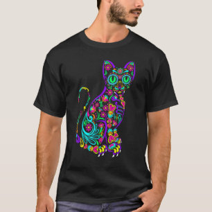 Kat Kat Kitten Paws Sugar Skull Calavera Hwe T-shirt