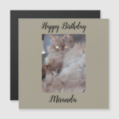 Kat Kat Magnetic Birthday Card (Voorkant / Achterkant)