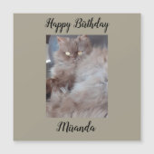 Kat Kat Magnetic Birthday Card (Voorkant)