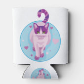 Kat Kat Meow Pink Kitten Persian Cat Blikjeskoeler (Achterkant)