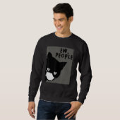 Kat Kat met gezichtsmasker LEUW Mensen Kat 1 Trui (Voorkant volledig)