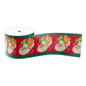 Kat-kat met kerstslapende kattenlint grosgrain lint (Spoel)