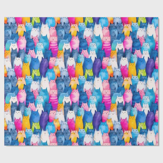 Kat Kat Mijn kleine Katten Cadeaupapier (Vlak)