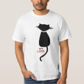 Kat Kat Paar Mannen T-Shirt (Voorkant)