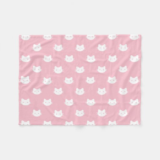 Kat-kat-polyester fleece Blanket (Voorkant (Horizontaal))