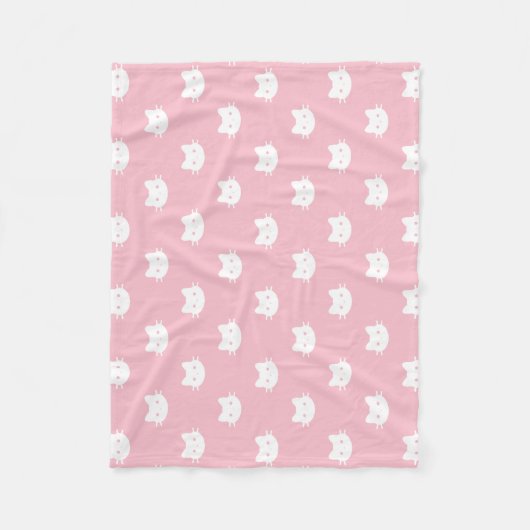 Kat-kat-polyester fleece Blanket (Voorkant)