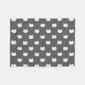 Kat-kat-polyester fleece Blanket Deken (Voorkant (Horizontaal))