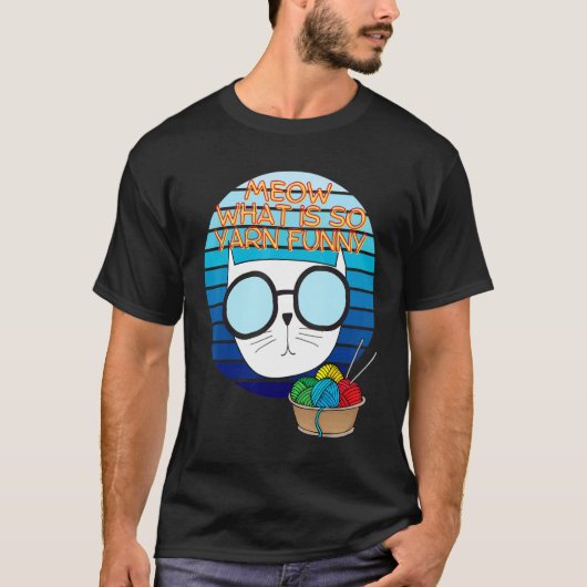Kat-Kat-retro-nitter voor nitters T-shirt (Voorkant)