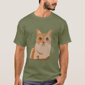 Kat Kat Schattigee Kat T-shirt (Voorkant)