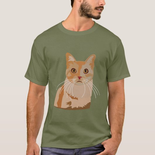 Kat Kat Schattigee Kat T-shirt (Voorkant)