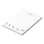 Kat Kat Verf afdrukken Opmerking Pad Notitieblok (Linkerzijde)