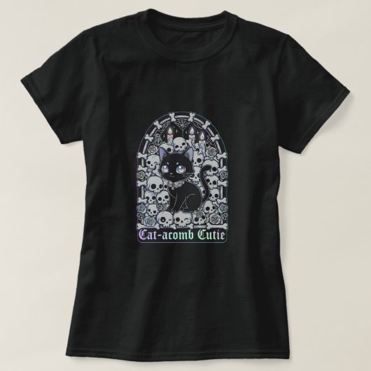 Kat-katakombe schatje t-shirt (Design voorkant)