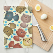 Kat Kats Kitchen Towel Theedoek (Quarter Fold)