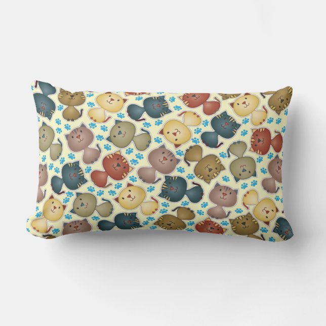 Kat Kats Lumbar Pillow Kussen (Voorkant)